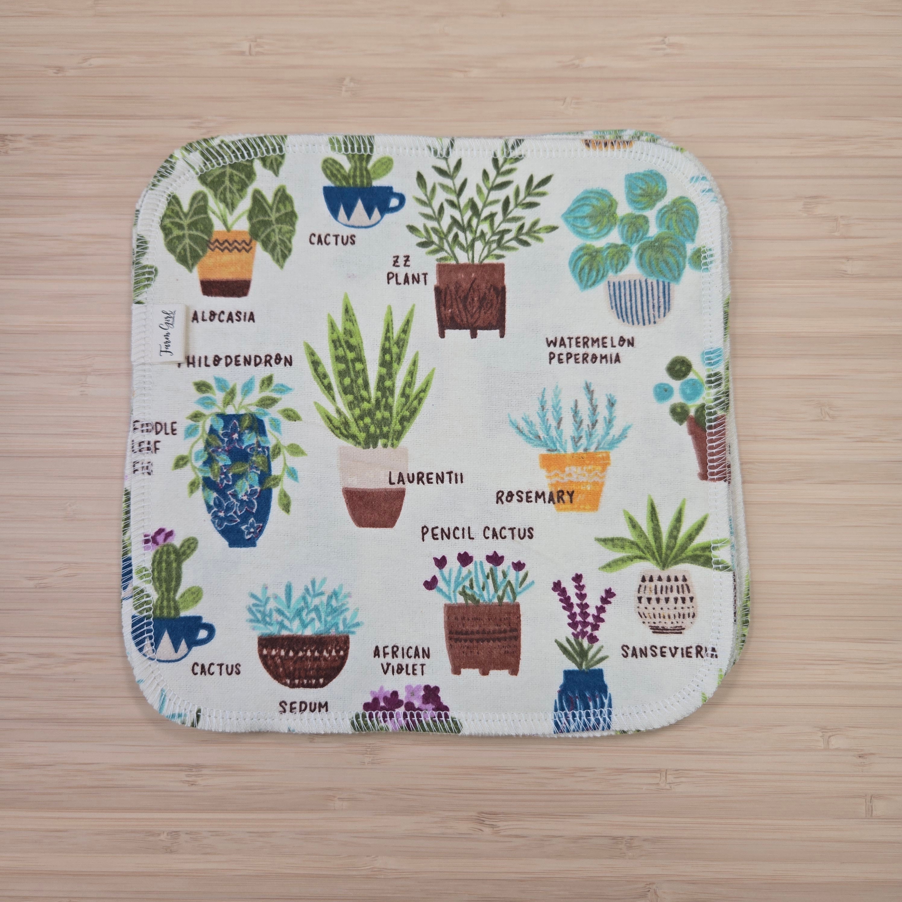 Cloth Napkins | Potted Houseplants