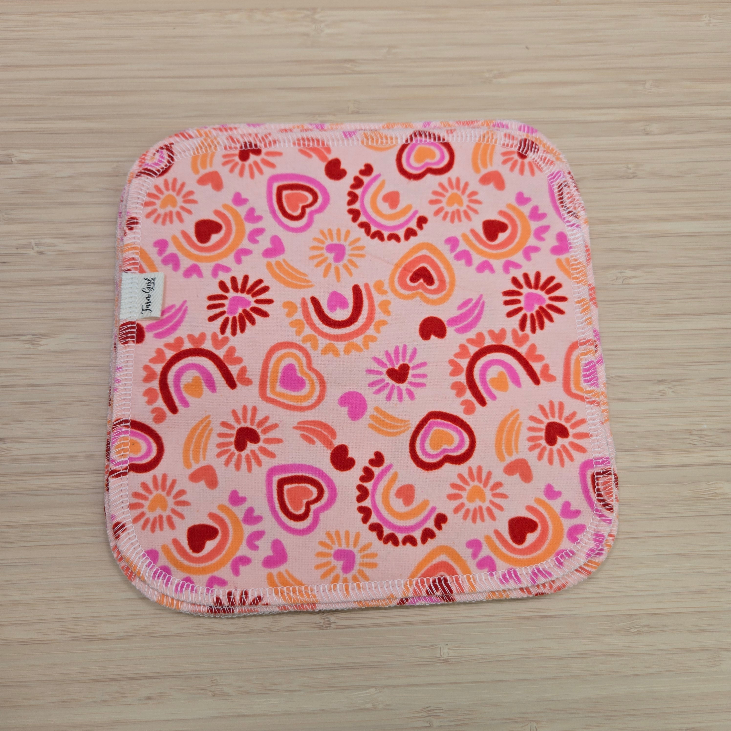 Cloth Napkins | Rainbows and Hearts