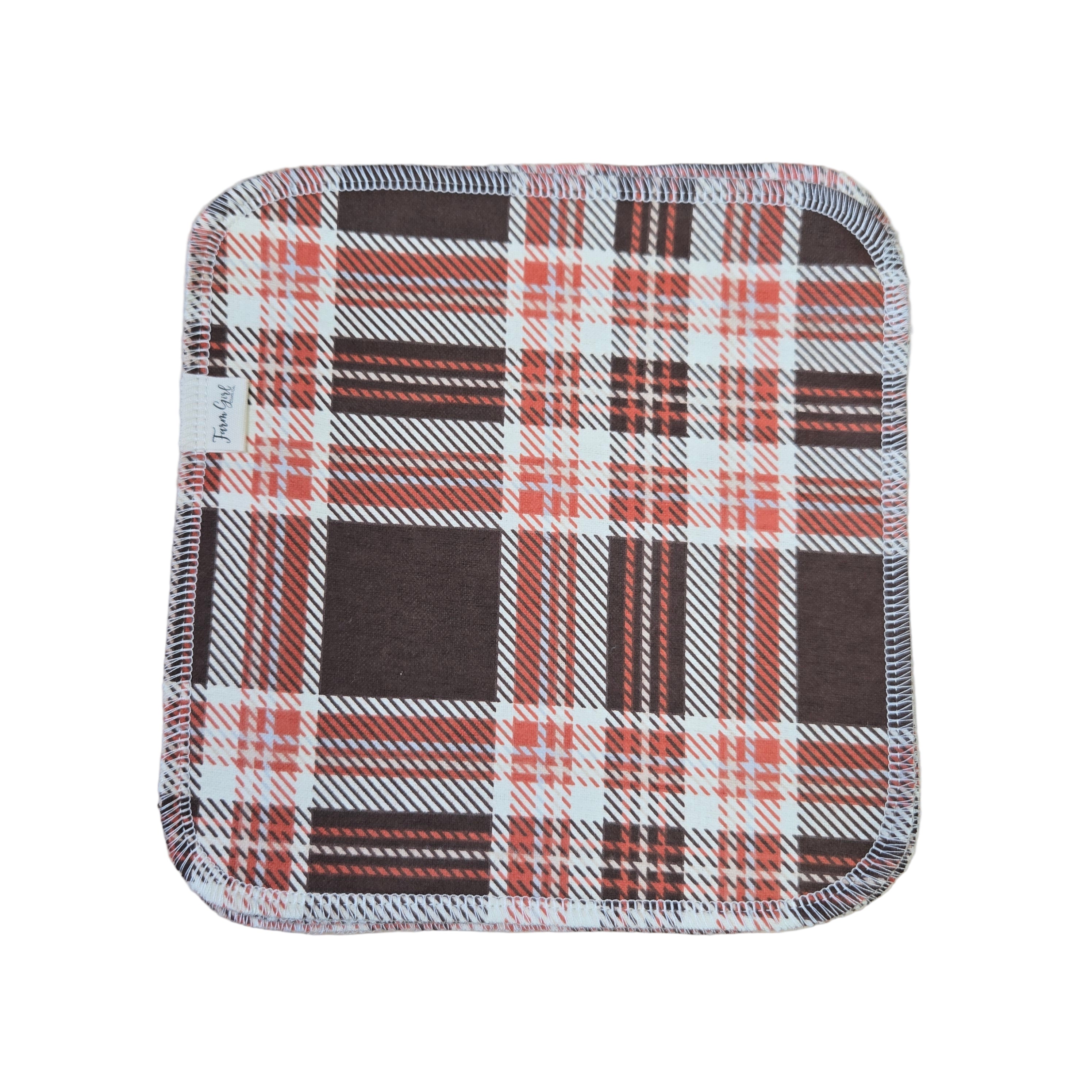 Cloth Napkins | Brown Plaid